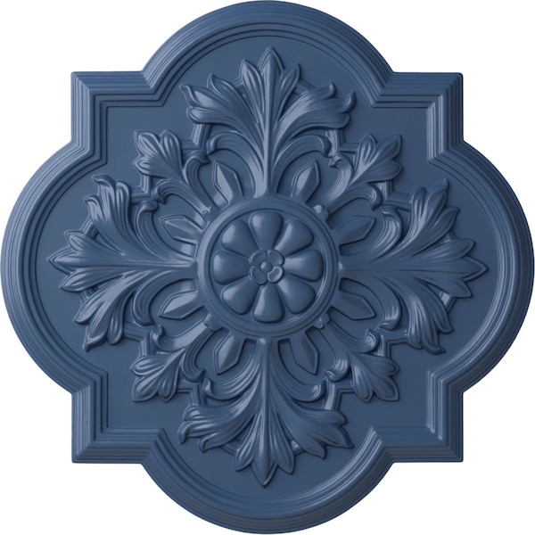 Ekena Millwork Bonetti Ceiling Medallion (Fits Canopies up to 5 1/8"), Hand-Painted Americana, 20"OD x 1 3/4"P CM20BOAMF - main